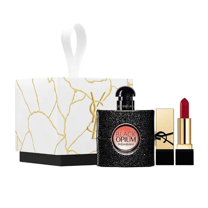 Set Nước Hoa Nữ Yves Saint Laurent YSL (Black Opium EDP 7.5ml + YSL Rouge Muse 1.5g)