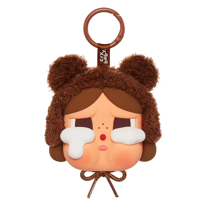 Vỏ Bọc Tai Nghe Pop Mart Crybaby Crying Again Series Love Makes Us Cry Earphone Case Màu Nâu