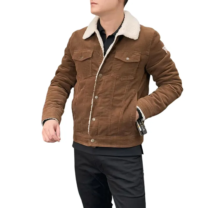 Áo Khoác Nam Guess 119RC222 BRN Màu Nâu Size S