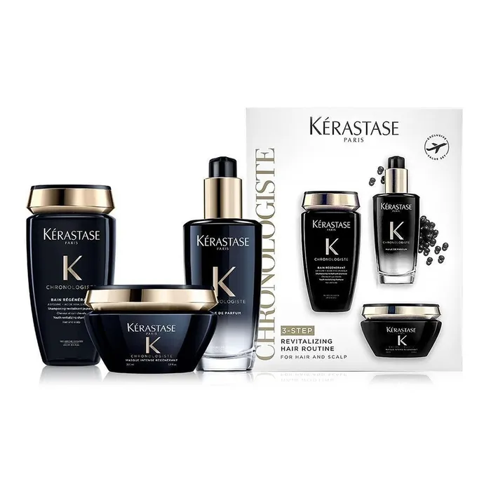 Bộ Sản Phẩm Chăm Sóc Tóc Kérastase Chronologiste Total Scalp Hair Revitalizing Hair Care Set 3 Món