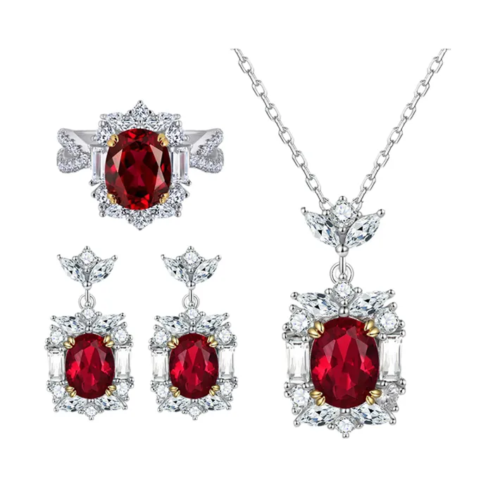 Bộ Trang Sức Nữ Kya Jewel Bling Queen S126 Màu Đỏ