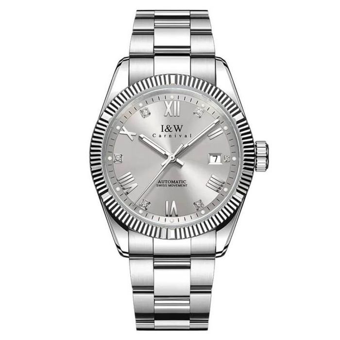 Đồng Hồ Nam I&W Carnival Automatic Watch IW788G-DT (IW788G3) Màu Bạc Xám