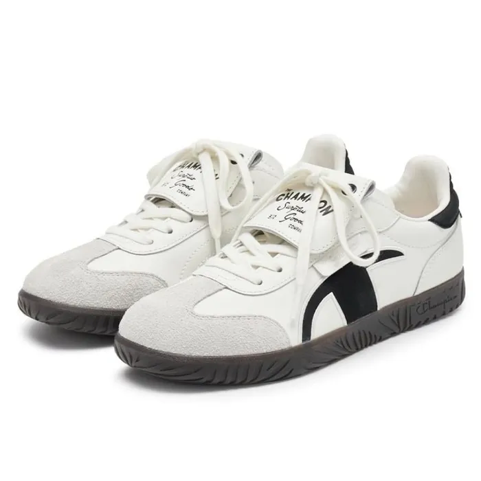 Giày Pickleball Champion Essentials T-Trainer Cream Black U4CFCTW14U3 Màu Trắng Đen Size 36