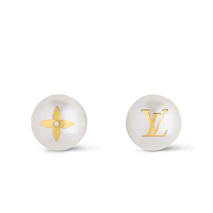 Khuyên Tai Nữ Louis Vuitton LV My Mix Pearl Earrings M01589 Màu Vàng /Trắng