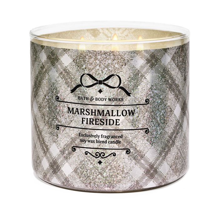 Nến Thơm Bath & Body Works Marshmallow Fireside Scented 3 Wick Candle 411g