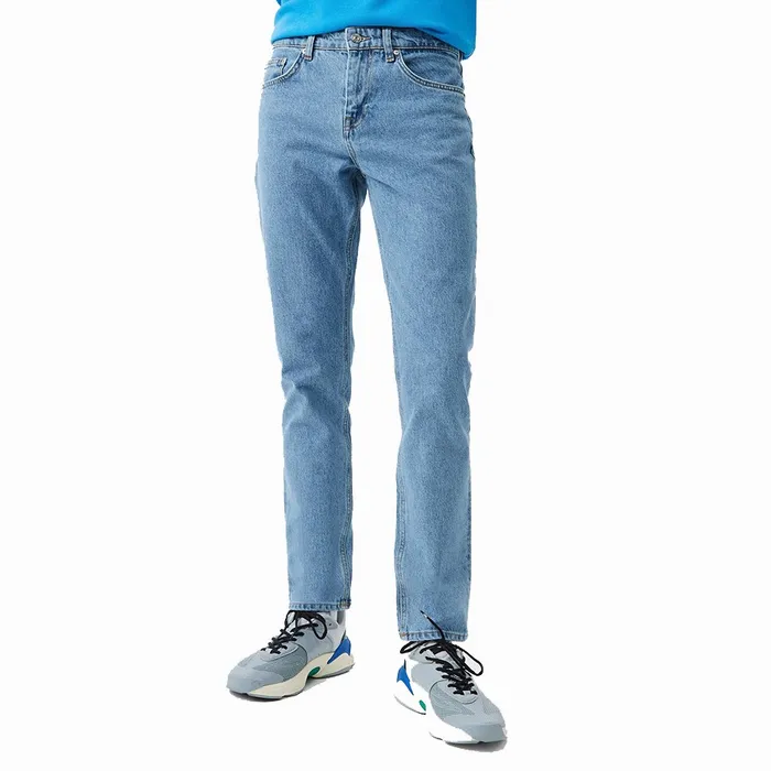 Quần Jean Nam Lacoste Slim Fit Stretch Cotton Denim HH2704 MKU Màu Xanh Denim Size 30