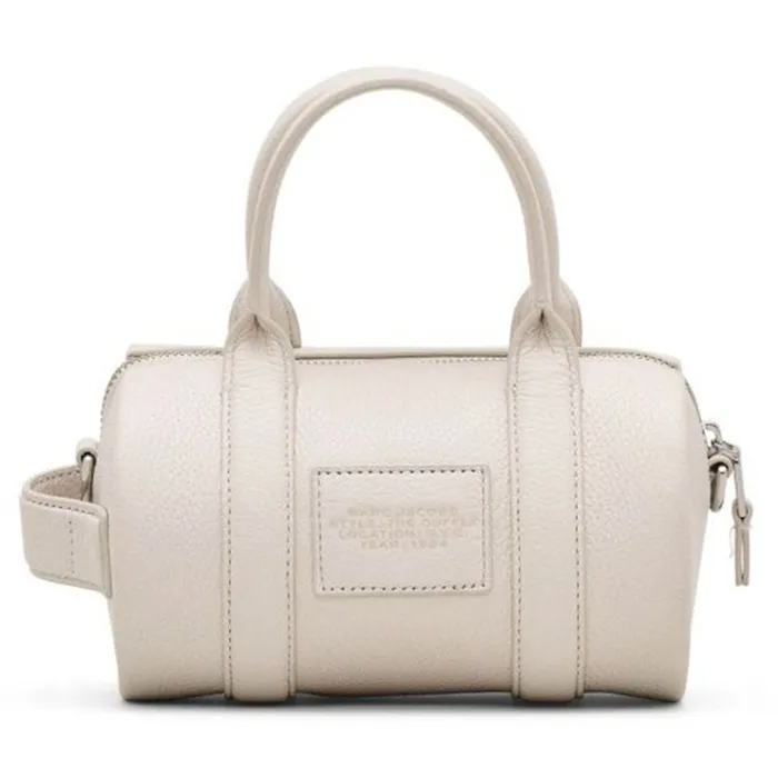 Túi Trống Nữ Marc Jacobs The Leather Mini Duffle Bag 2S4HCR032H02 Màu Trắng