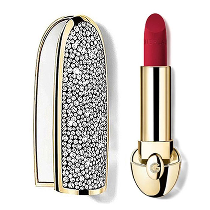 Combo Vỏ Son + Son Guerlain Rouge G Refill Velvet 520 Le Rouge Profond Màu Đỏ