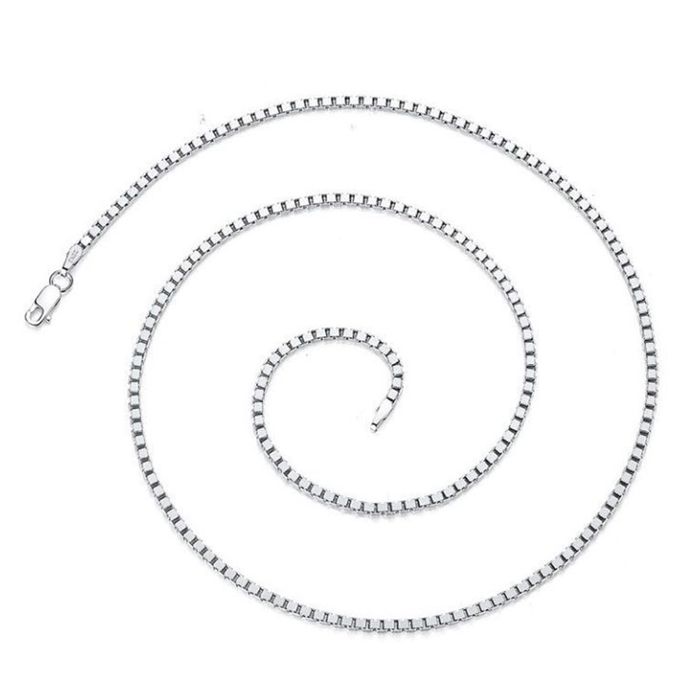 Dây Chuyền Nam Lili Jewelry Chuỗi Hộp Vuông LILI_345554 Màu Bạc Size 50