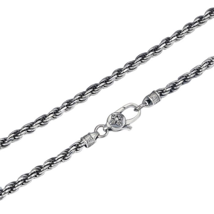 Dây Chuyền Nam Lili Jewelry Dạng Chuỗi Xoắn Cỡ Lớn Rodney LILI_080806 Màu Bạc Size 50cm