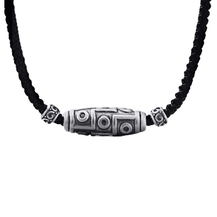 Dây Chuyền Nam Lili Jewelry Dây Bện Raymond LILI_095076 Màu Đen Bạc