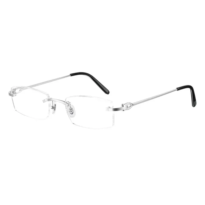 Kính Mắt Cận Unisex Cartier Glasses CT0045O 001 Màu Bạc