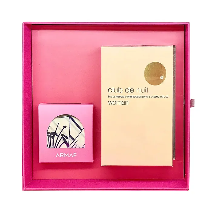 Set Nước Hoa + Khăn Nữ Armaf Club De Nuit Women EDP 105ml Giftset 2 Món