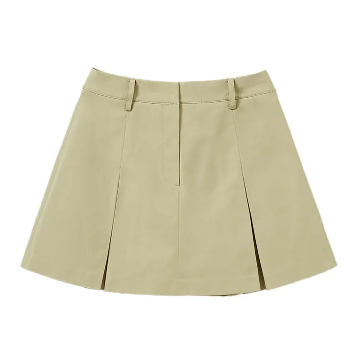 Chân Váy Xếp Ly Nữ Spao SPWHE23G11 Màu Be Size S