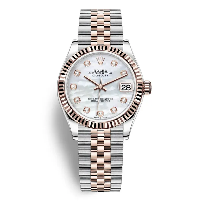 Đồng Hồ Nữ Rolex Datejust Oyster Perpetual M278271-0026 Màu Hồng Bạc