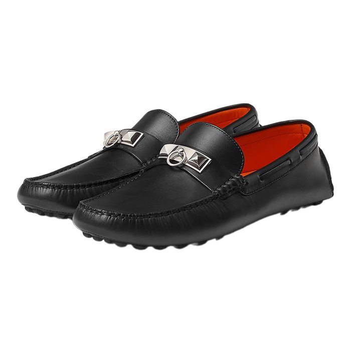 Giày Lười Nam Hermès Irving Loafer H141251ZH02390 Màu Đen Size 41