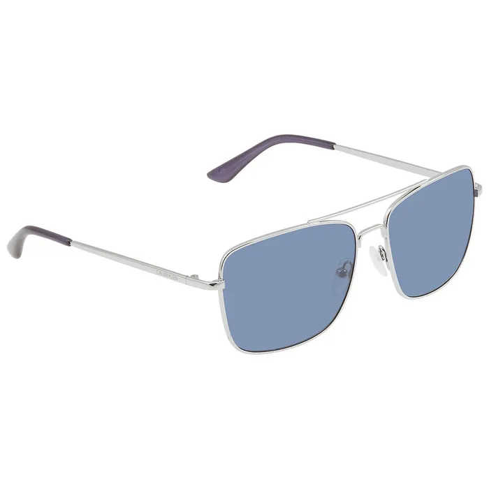 Kính Mát Nam Calvin Klein Blue Navigator Men's Sunglasses CK19136S-045 57 Màu Xanh