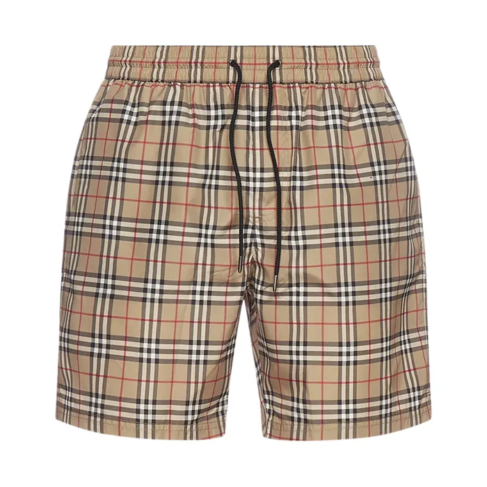 Quần Bơi Nam Burberry Check Print Swim Màu Beige Size M