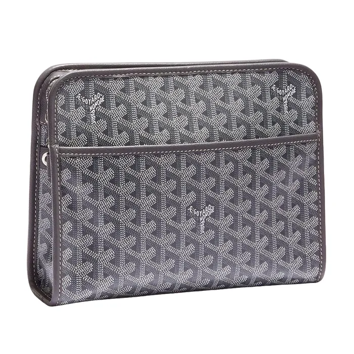 Túi Cầm Tay Unisex Goyard Jouvence MM Toiletry Bag Grey Màu Xám N-QL