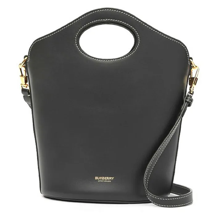 Túi Xách Tay Nữ Burberry Small Leather Pocket Bucket Bag 80462401 Màu Đen