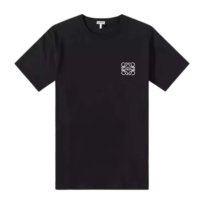 Áo Phông Nam Loewe Men's Anagram Chest Logo In Black T-Shirt H526Y22X75 1100 Màu Đen Size XS