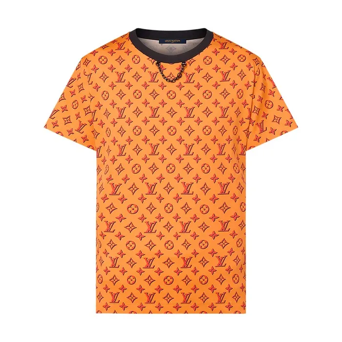 Áo Phông Nữ Louis Vuitton 3D Monogram T-Shirt 1AFTBD Màu Vàng Cam Size XS