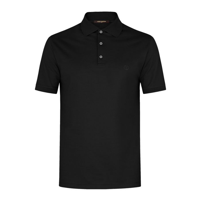 Áo Polo Nam Louis Vuitton LV Classic Short Sleeve 1A1S89 Màu Đen Size M