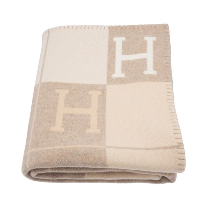 Chăn Hermès HM Coco & Camomille Avalon III Blanket Màu Be