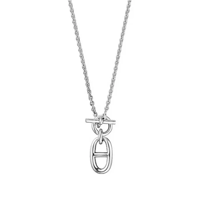 Dây Chuyền Nữ Hermès Chaine D'ancre Pendant  Màu Bạc