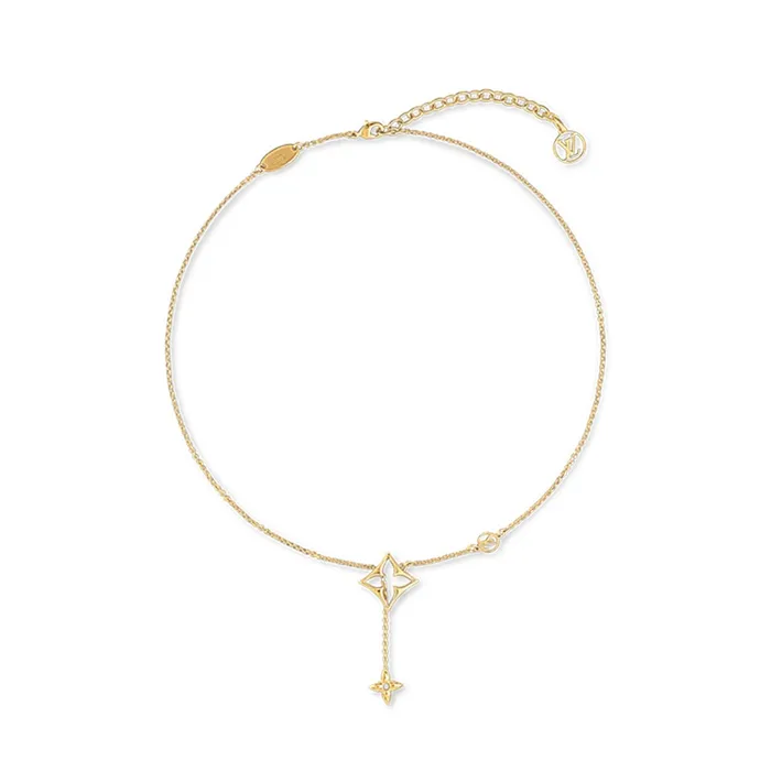 Dây Chuyền Nữ Louis Vuitton LV M01234 Flowergram Necklace Màu Vàng
