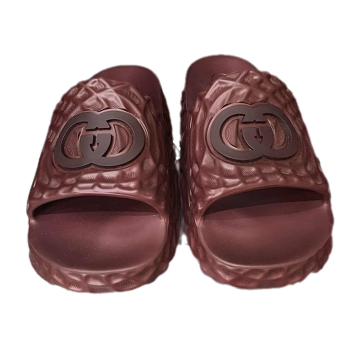 Dép Nam Gucci Men's Interlocking G Slide Sandal Màu Đỏ Size 41
