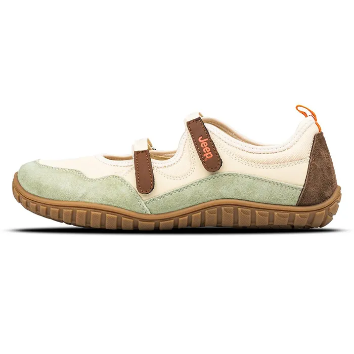 Giày Búp Bê Nữ Jeep Low-top Shoes P651W13112 Màu Xanh - Cam Size 39