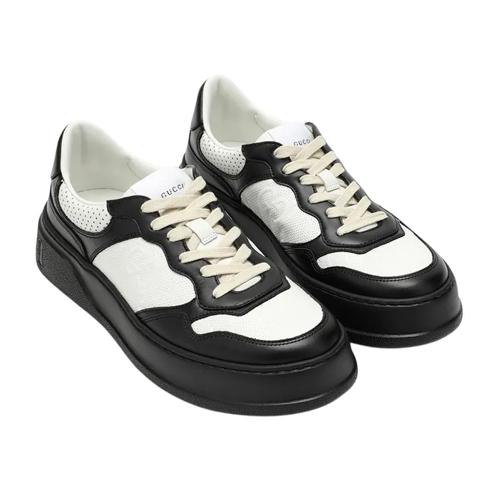 Giày Sneaker Nữ Gucci GG Embossed Black White 684911-AAA4T-1068 Màu Đen Trắng Size 36.5