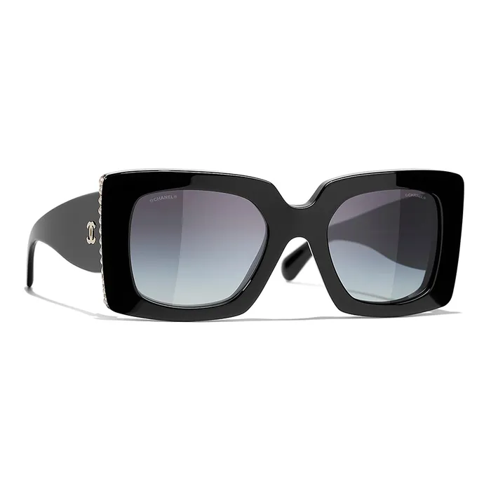 Kính Mát Nữ Chanel Square CH5480H Sunglasses Màu Đen