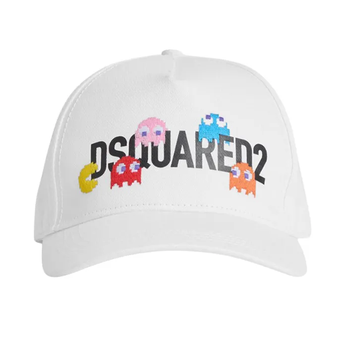 Mũ Nam Dsquared2 White Pacman BCM0750 05C00001 1062 Màu Trắng