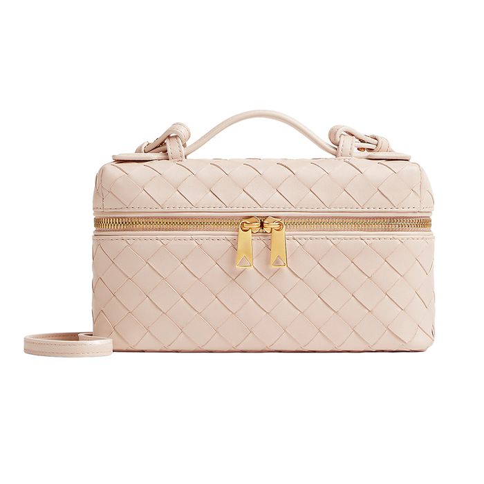 Túi Đeo Chéo Nữ Bottega Veneta Vanity Bang Bang Top Handle Bag Màu Hồng Nhạt