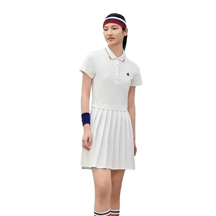 Váy Tennis/Pickleball Nữ Le Coq Sportif Slim Wool Dress Màu Trắng