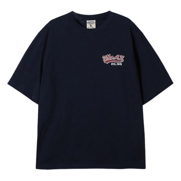 Áo Phông WHOAU Steve Back Graphic WHRPF2452U Tshirt Màu Xanh Navy Size M