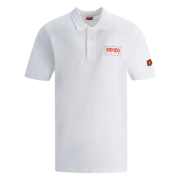 Áo Polo Nam Kenzo Paris Classic FC65PO0034PU 01 Màu Trắng Size M