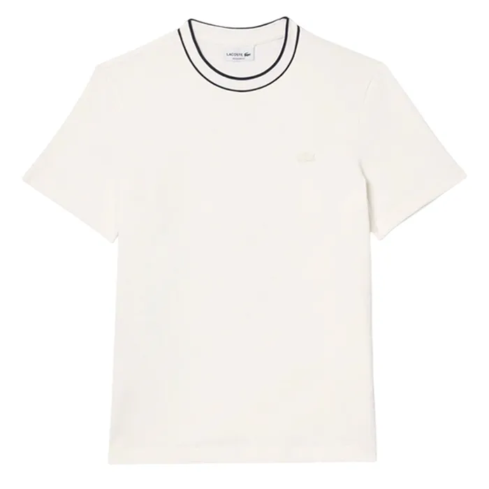 Áo Thun Nam Lacoste Regular TH8174 00 70V Màu Trắng Kem Size 6