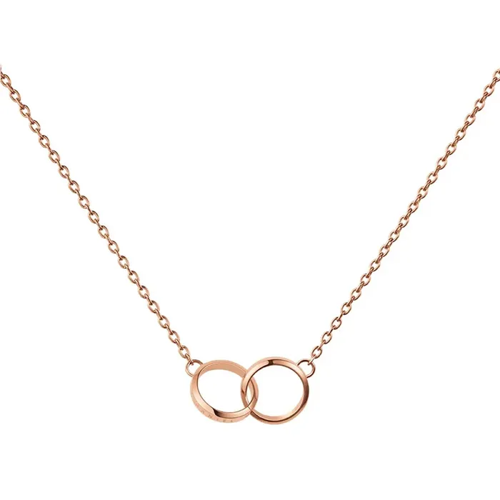 Dây Chuyền Nữ Daniel Wellington Elan Unity Necklace Rose Gold Màu Vàng Hồng