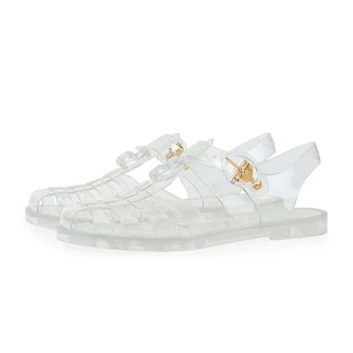 Dép Nam Gucci Double G Fisherman Sandal 904518300 Màu Trong Suốt Size 41