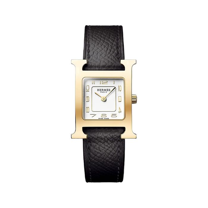 Đồng Hồ Hermès Heure H Watch, Small Model 25mm Màu Đen Vàng (Case 21mm)