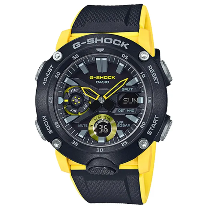 Đồng Hồ Nam Casio G-Shock GA-2000-1A9 Màu Đen Vàng