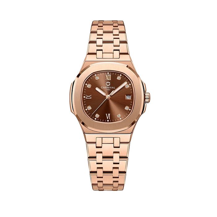 Đồng Hồ Nữ Carnival 8160L-VH-N Màu Vàng Hồng