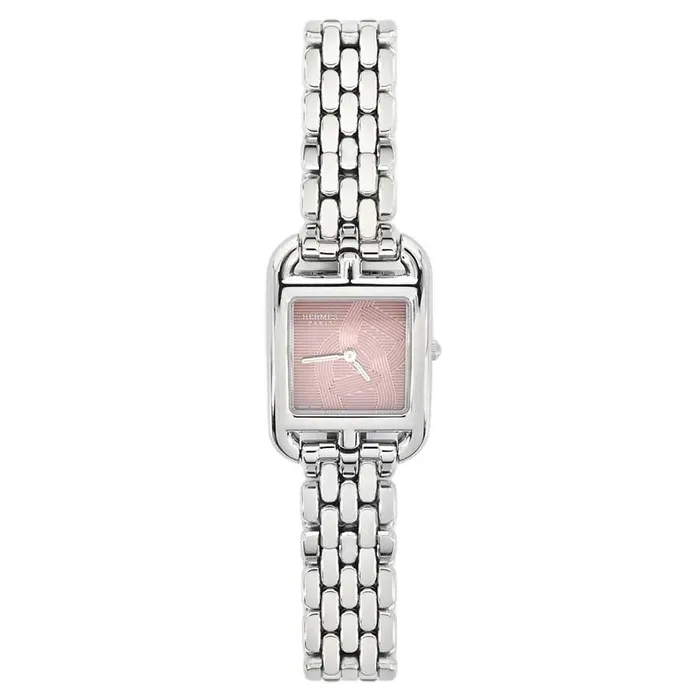 Đồng Hồ Nữ Hermès Cape Cod 31mm Anchor Chain Motif Watch Màu Bạc
