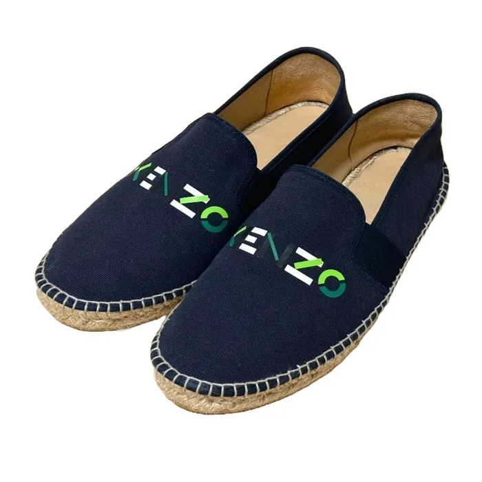 Giày Slip On Nam Kenzo Espadrilles FB65ES186F71 Màu Xanh Navy Size 40
