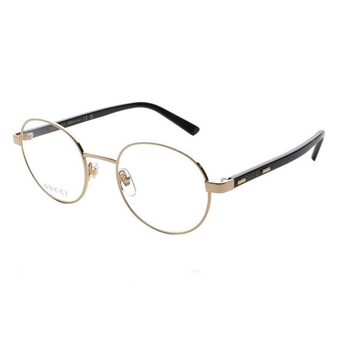 Gọng Kính Unisex Gucci GG1585O 001 Màu Đen - Vàng