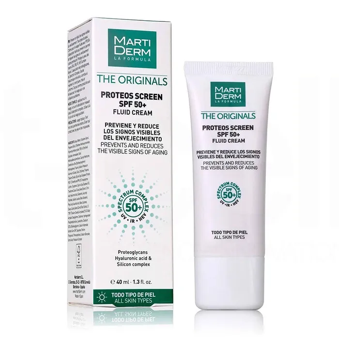 Kem Chống Nắng Toàn Diện Ngừa Lão Hóa Martiderm The Originals Proteos Screen SPF50+ Fluid Cream 40ml