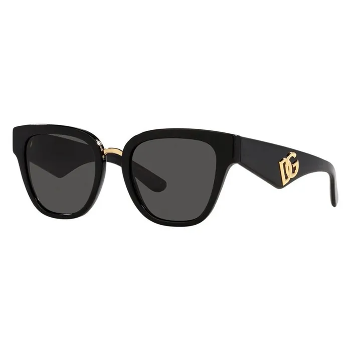 Kính Mát Unisex Dolce & Gabbana DG4437 501/87 Black Sunglasses Màu Đen